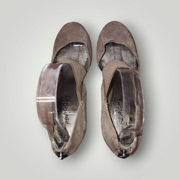 Reaction Kenneth Cole Suede Leather Upper 3" Heels Flatform Wedge 7.5 - Picture 6 of 13